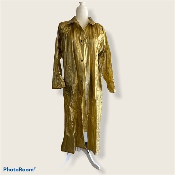 Vintage 70’s Bloomingdales gold rain jacket - Picture 1 of 6